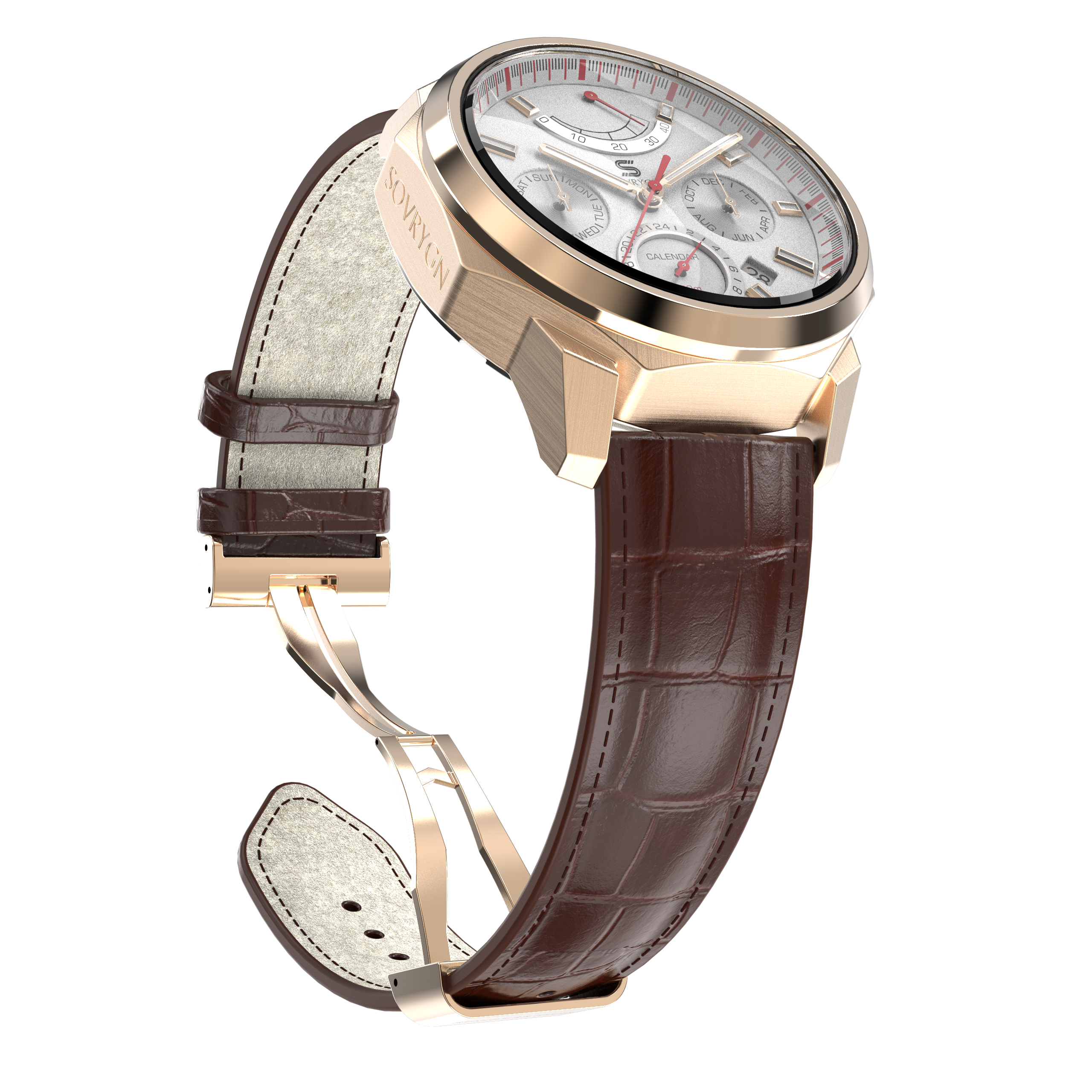 Brown Leather - Rosegold Clasp