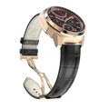Black Leather - Rosegold Clasp
