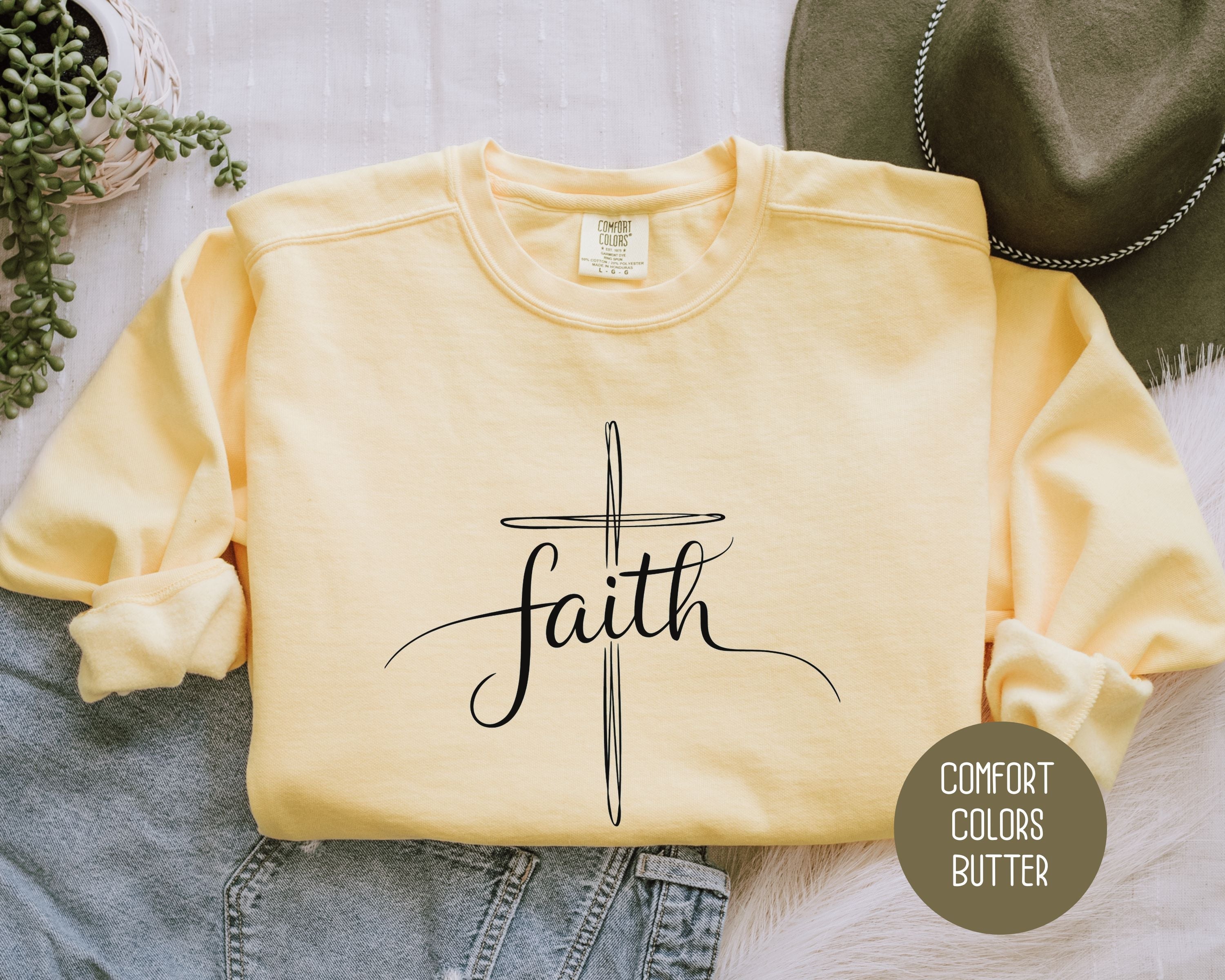 Faith Comfort Colors Sweatshirt