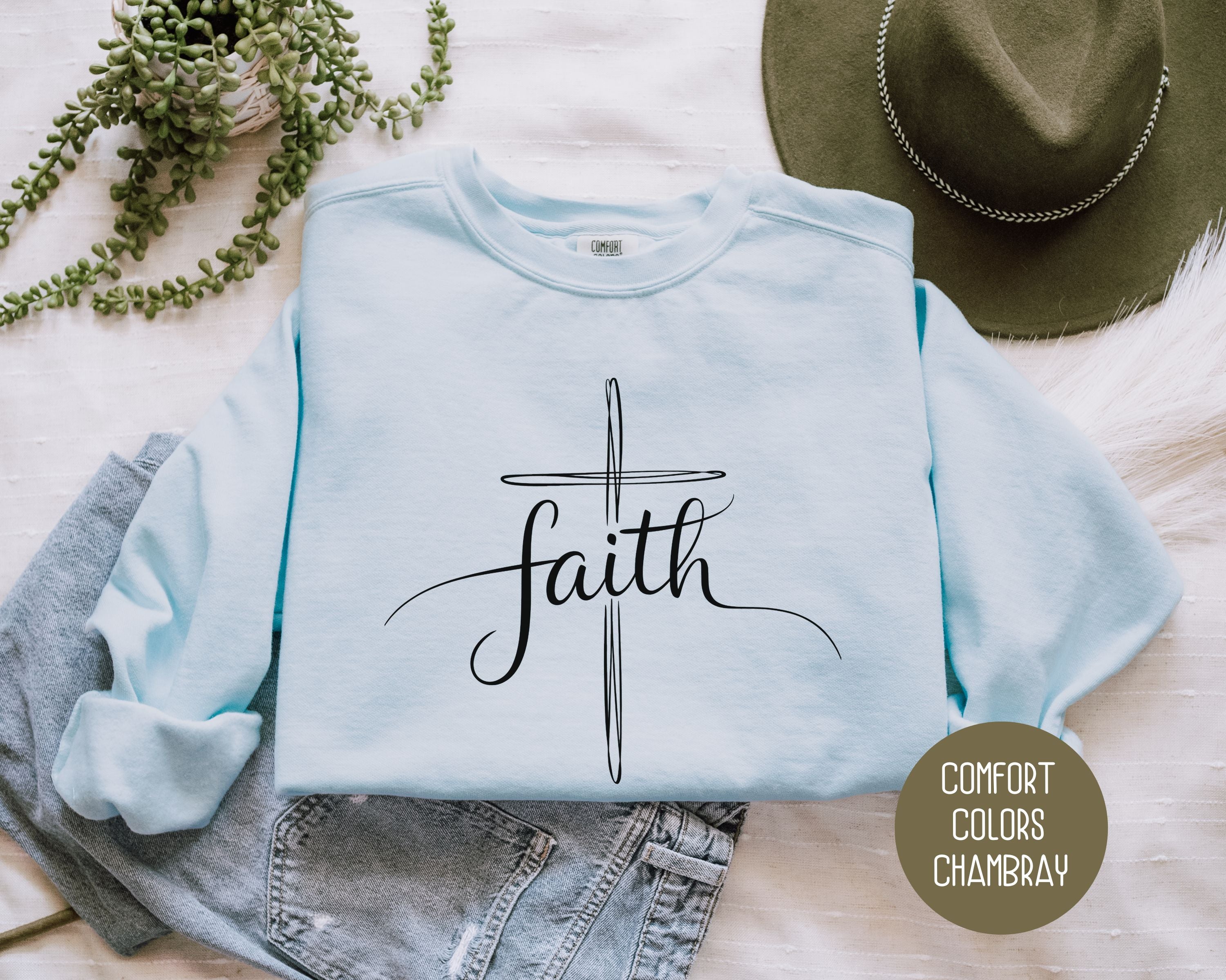 Faith Comfort Colors Sweatshirt