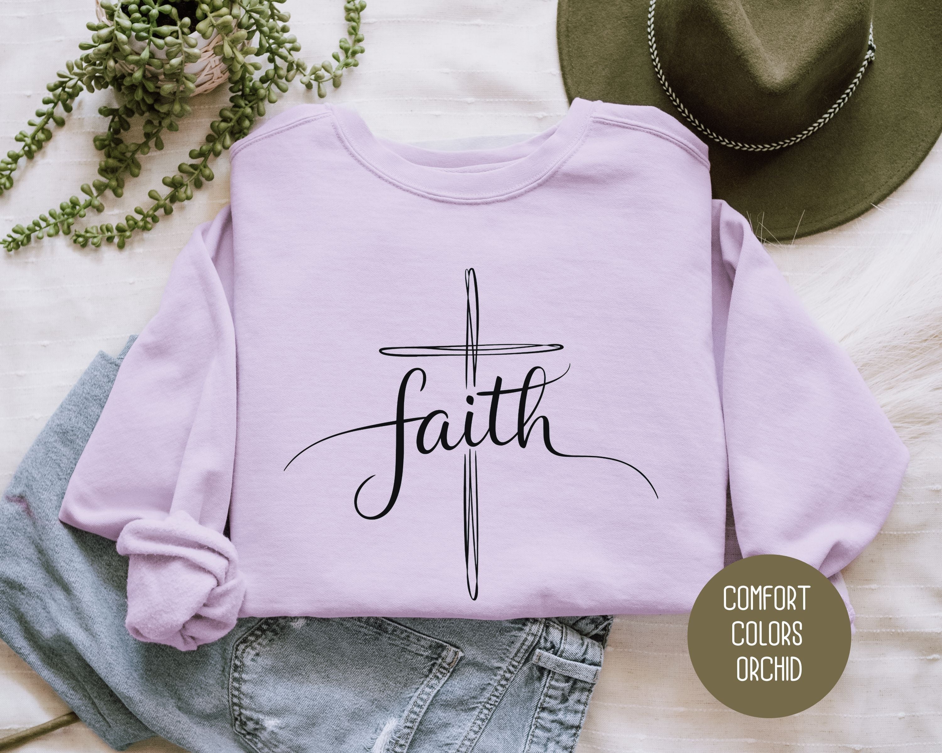 Faith Comfort Colors Sweatshirt