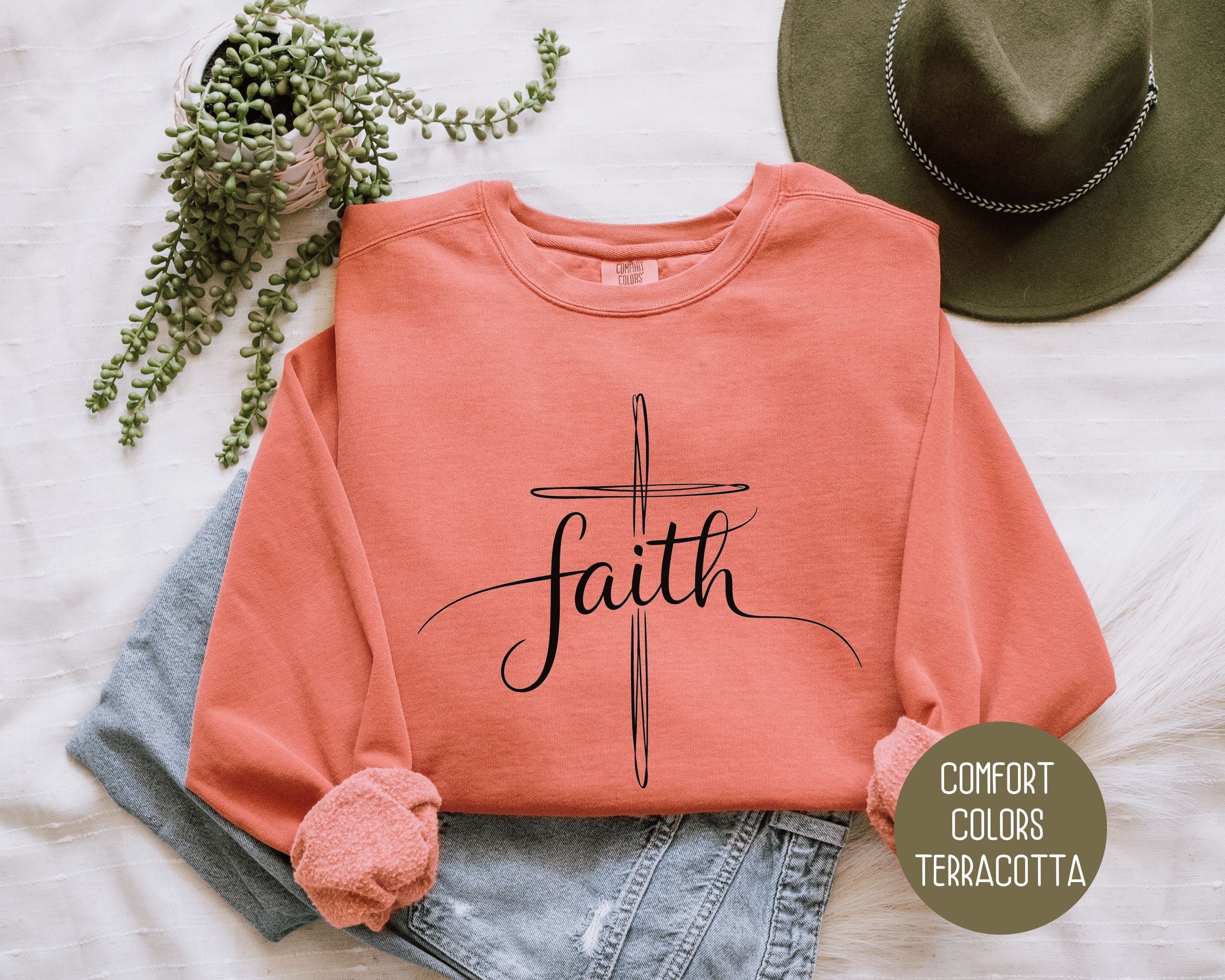Faith Comfort Colors Sweatshirt