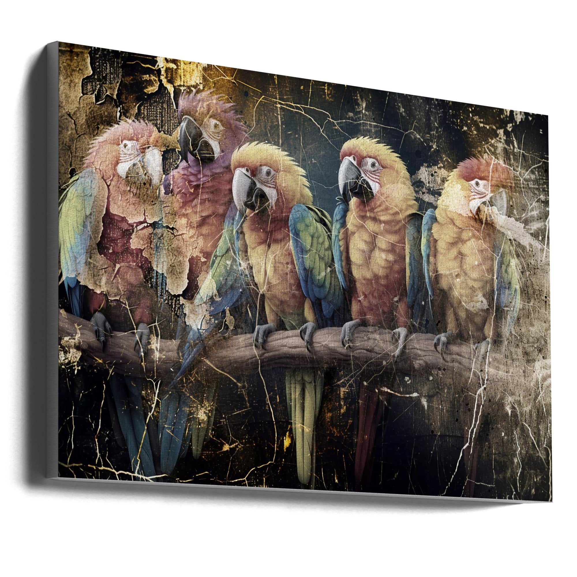 Parrot Animal Vintage Art Illustration Wallart 10