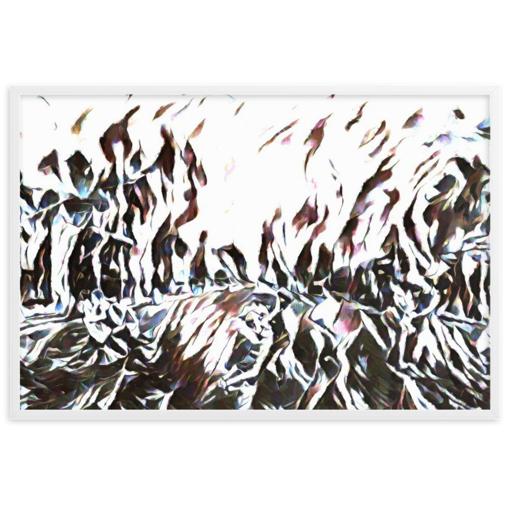 DANCE ME LIKE THE RAIN THAT BURNING OUT THE FIRE AROUND ME Framed Poster