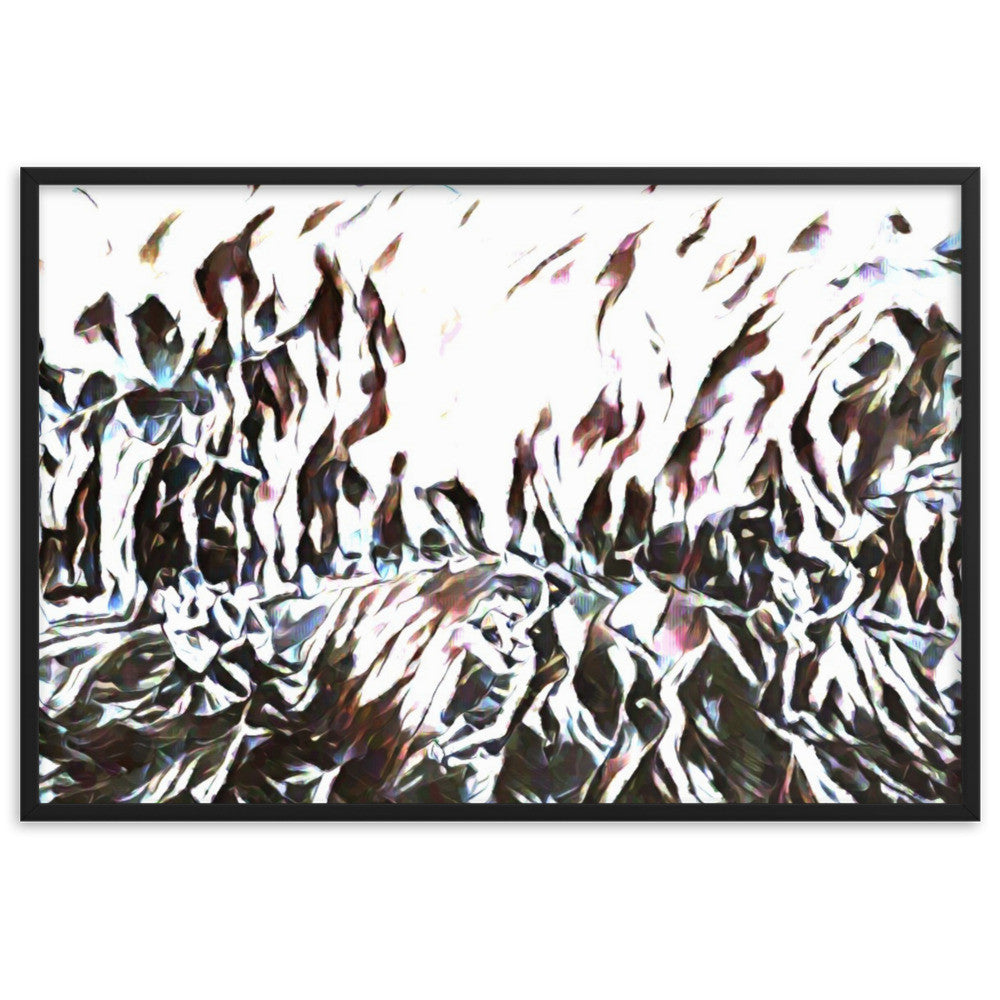 DANCE ME LIKE THE RAIN THAT BURNING OUT THE FIRE AROUND ME Framed Poster